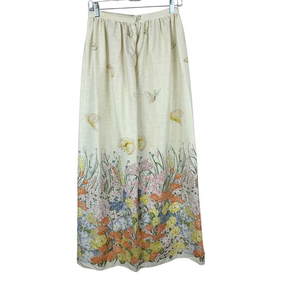 Handmade Maxi Skirt Flowers Butterflies Boho Women's 4 - Picture 5 of 10